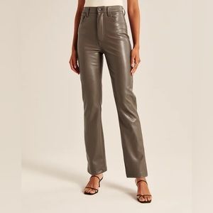 Abercrombie & Fitch high waisted vegan leather pants size 4
